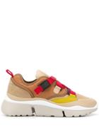 Chloé Buckled Strap Sneakers - Neutrals