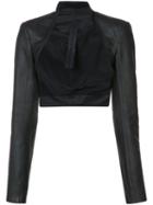 Gareth Pugh - Leather Bolero - Women - Leather - 42, Black, Leather