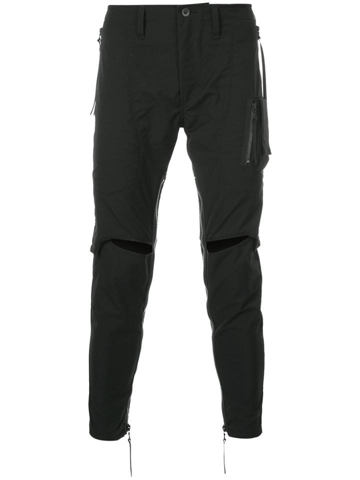 Julius Ripped Trousers - Black