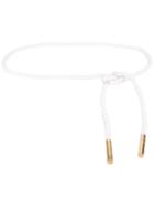 Loro Piana Braided Belt, Women's, White, Cotton/metal (other)