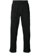Emporio Armani Crumpled Pants, Men's, Size: Medium, Black, Cotton
