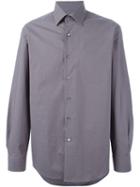 Lanvin Checked Shirt, Men's, Size: 39, Grey, Cotton