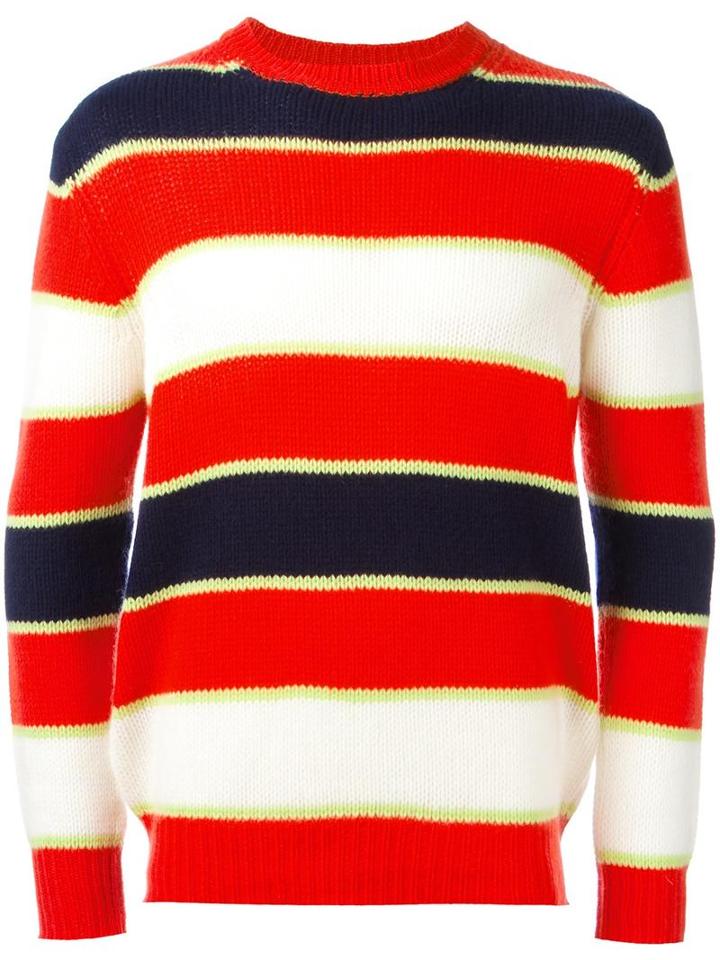 Ermanno Scervino Striped Jumper, Men's, Size: 52, Cashmere