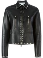 Valentino Rockstud Jacket, Women's, Size: 44, Black, Calf Leather