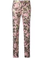 Christian Pellizzari Cigarette Trousers, Women's, Size: 42, Pink/purple, Cotton/polyester/acetate