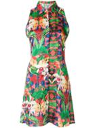 Blue Man Printed Dress, Women's, Size: G, Lyocell