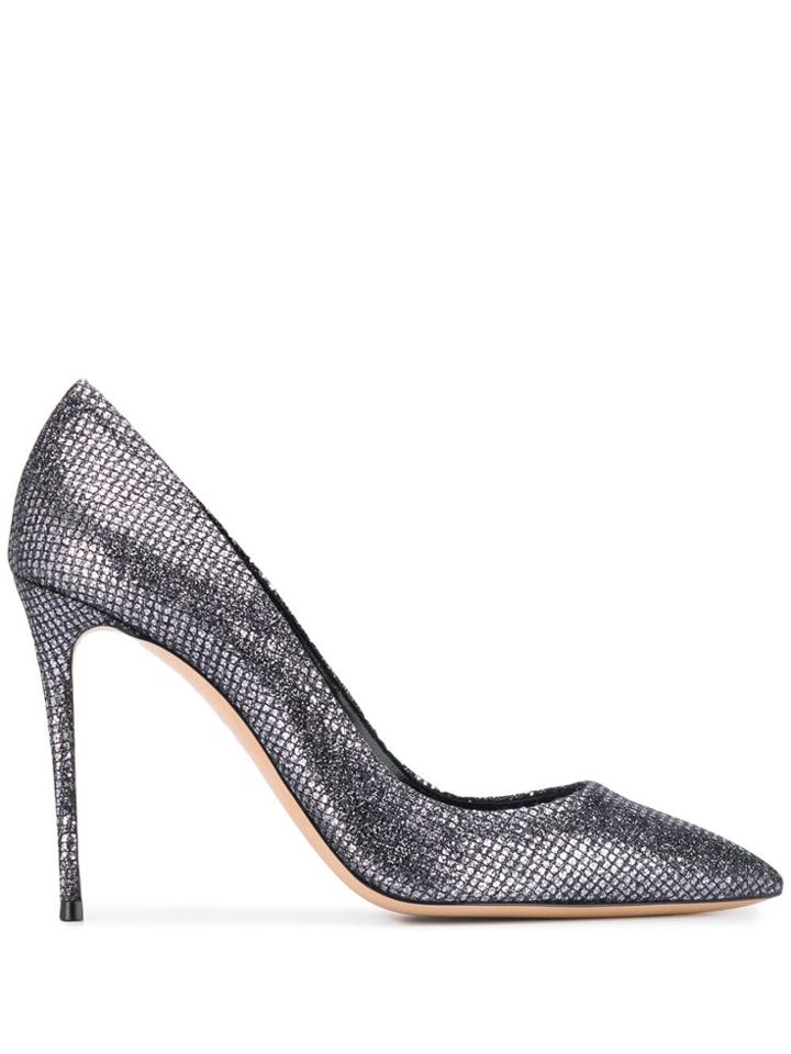 Casadei Blade Fata Pumps - Grey