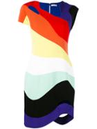 Mugler - Rainbow Cut-out Dress - Women - Polyester/acetate - 36, Polyester/acetate