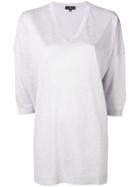 Fay Oversized 3/4 Sleeves Pullover - Purple