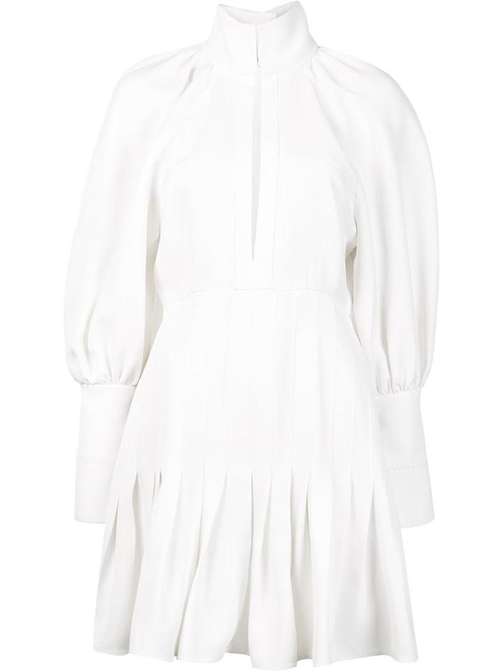 Ellery Bishop Sleeve Dress, Women's, Size: 10, White, Viscose