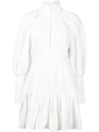 Ellery Bishop Sleeve Dress, Women's, Size: 10, White, Viscose