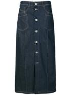 Diesel Black Gold Gonna Ovinty Denim Skirt - Blue