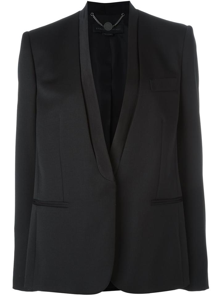 Stella Mccartney 'isla' Jacket, Women's, Size: 38, Black, Silk/cupro/viscose/wool
