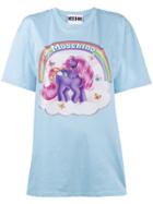 Moschino My Little Pony Print Oversized T-shirt - Blue