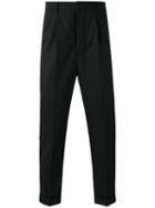 Ami Alexandre Mattiussi - High Waisted Pleated Trousers - Men - Wool - 40, Black, Wool