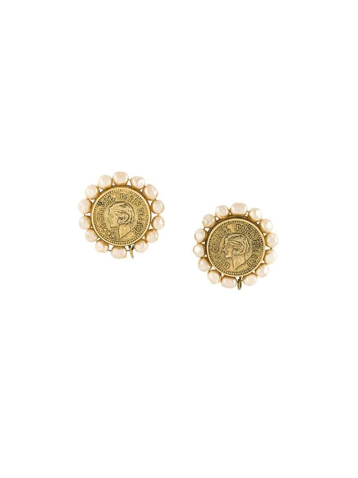 Chanel Vintage Rare Haute Couture Earrings, Women's