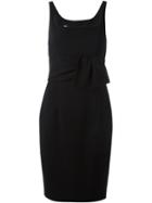 Moschino Ruffle Front Dress - Black