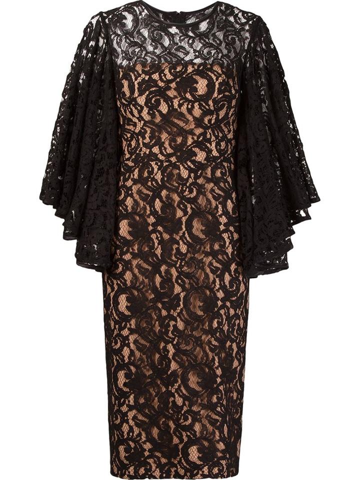 Martha Medeiros Marescot Lace Charlotte Dress, Women's, Size: 44, Black, Silk/cotton/polyamide/viscose