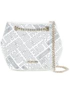Love Moschino - Branded Pouch Bag - Women - Polyurethane - One Size, Women's, White, Polyurethane