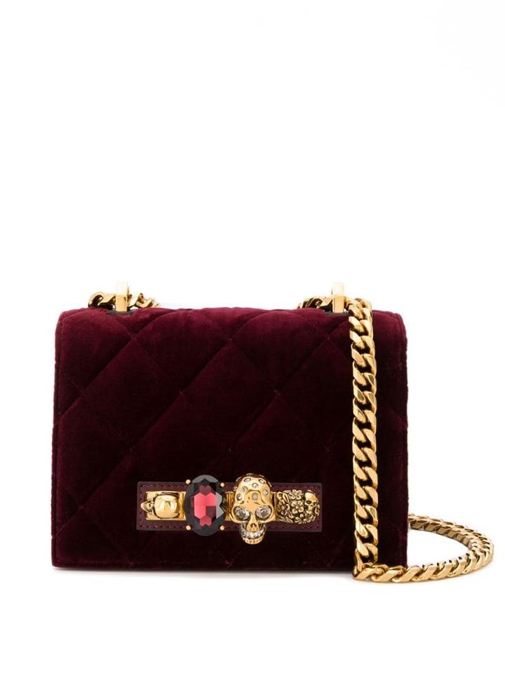 Alexander Mcqueen Knuckle Duster Crossbody Bag - Red
