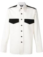 Calvin Klein 205w39nyc Contrast-trimmed Western Shirt - Nude &