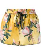 F.r.s For Restless Sleepers Floral Print Shorts - Yellow