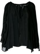 Dress Camp Sheer Draped Blouse