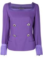 Versace Vintage Double-breasted Cocktail Jacket - Pink & Purple