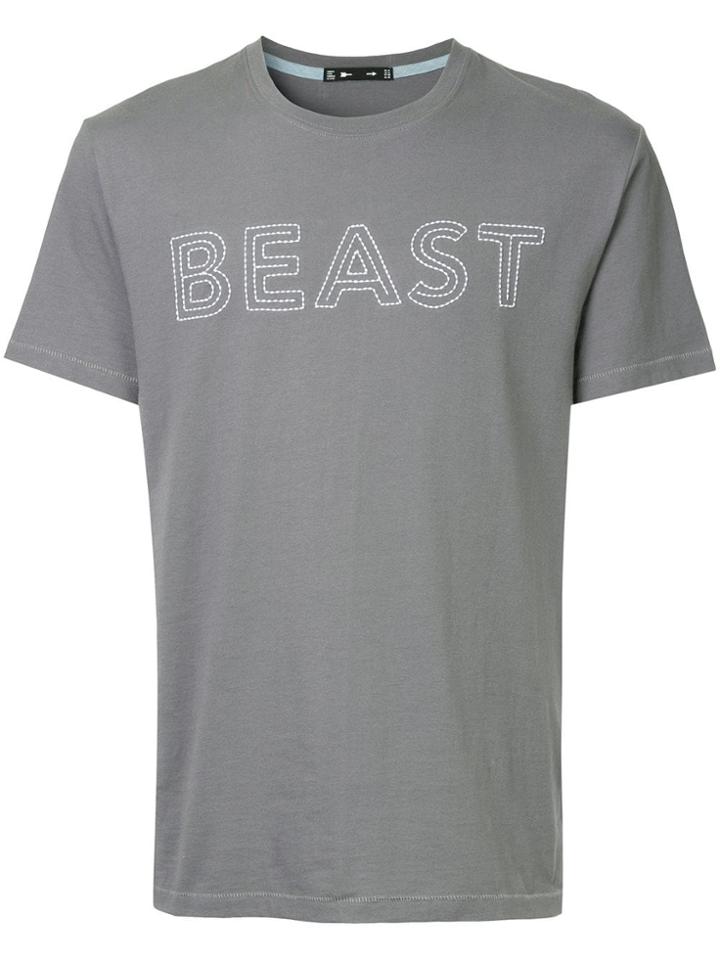 The Upside Embroidered T-shirt - Grey