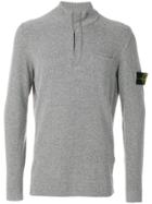Stone Island Logo Patch Sweater - Grey