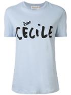 Être Cécile Handwritten Logo T-shirt - Blue
