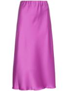 Nanushka Zarina High-waisted Satin Midi Skirt - Pink