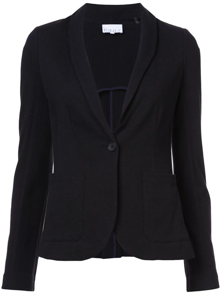 Kinly V-neck Blazer - Black
