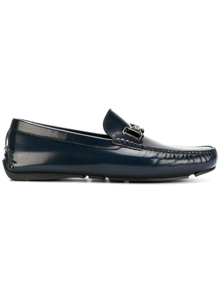 Versace Medusa Horsebit Loafers - Blue