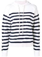 Barrie Cashmere Hooded Sweater - White