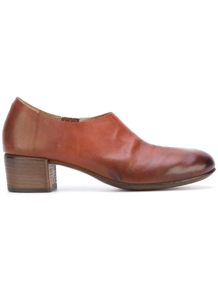 Marsèll Distressed Chunky Pumps - Brown