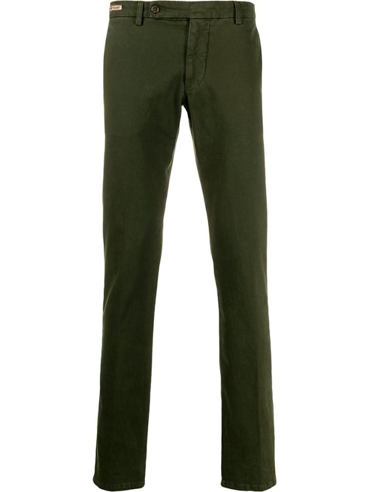 Berwich Slim-fit Chinos - Green