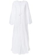 Anjuna Long Flared Sleeve Dress - White