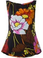 Marni Floral Print Top, Women's, Size: 42, Black, Viscose/silk