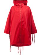 Toogood The Explorer Raincoat, Women's, Size: 4, Red, Cotton