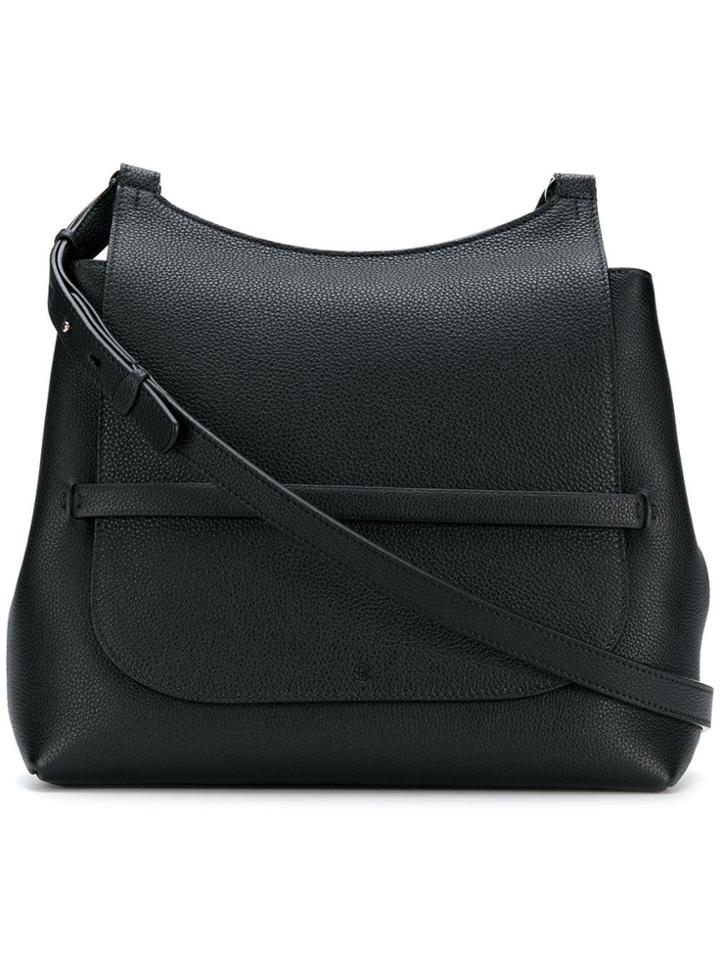 The Row Flap Shoulder Bag - Black