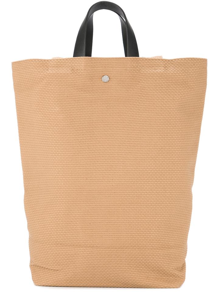 Cabas Tote Backpack - Brown
