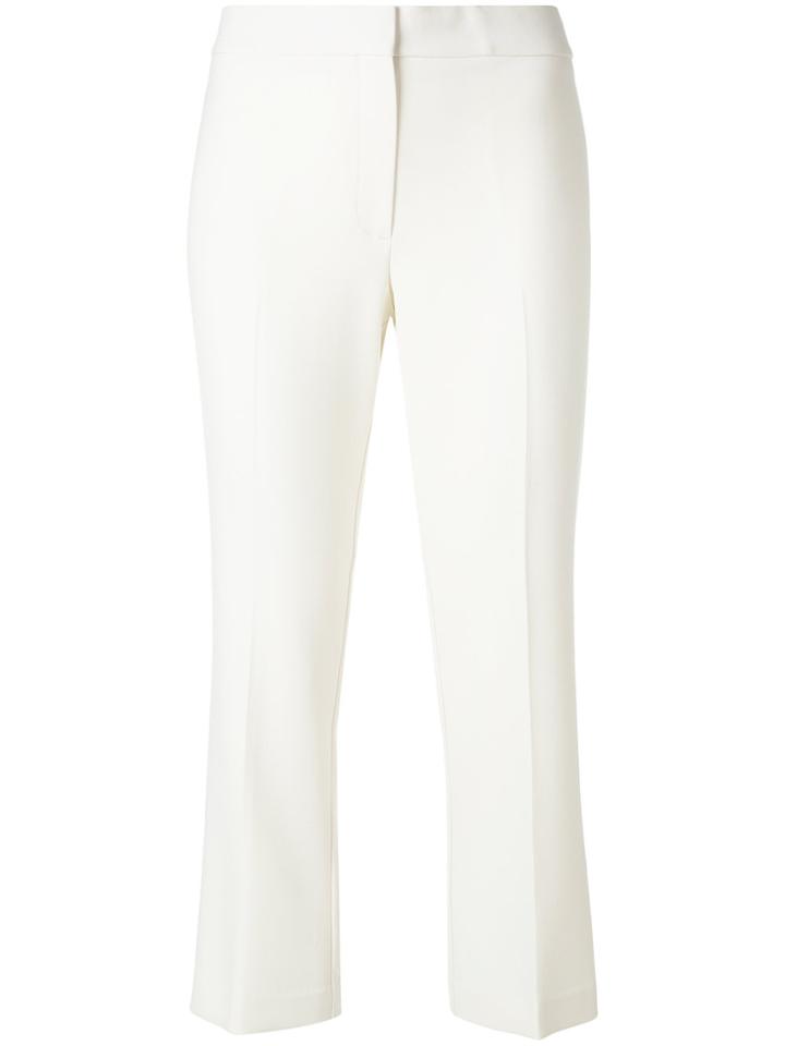 Theory Tailored Crop Trousers - Nude & Neutrals
