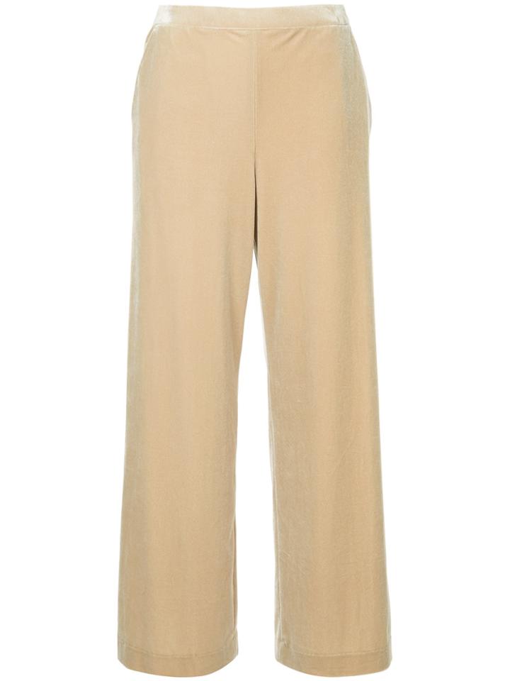 Cityshop Cropped Trousers - Brown