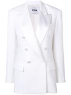 Msgm Tailored Fit Blazer - White