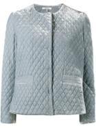 Ganni 'hayden' Velvet Jacket, Women's, Size: Large, Blue, Rayon/silk