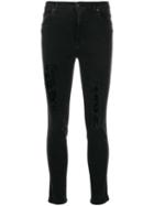 Gaelle Bonheur Lace Detailed Skinny Jeans - Black