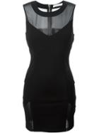 Pierre Balmain Panelled Fitted Dress, Women's, Size: 46, Black, Nylon/polyester/spandex/elastane