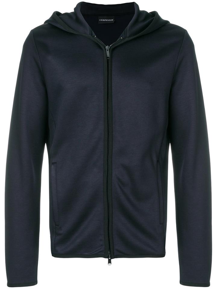 Emporio Armani Tech Stretch Hoodie - Blue