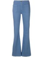 The Seafarer High-rise Flared Jeans - Blue